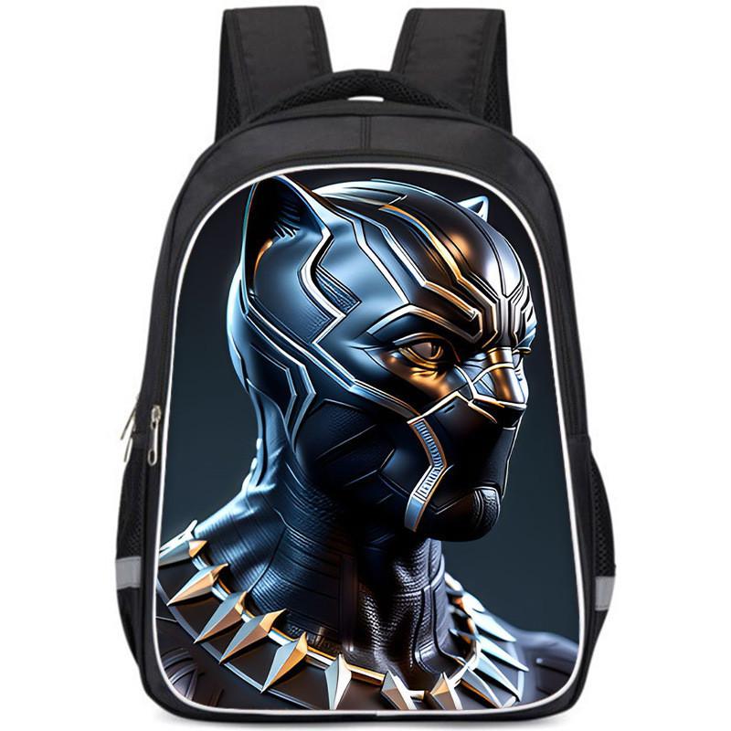 Large Capacity Lightweight Black Panther Kids Backpack For Boys And Girls School Use