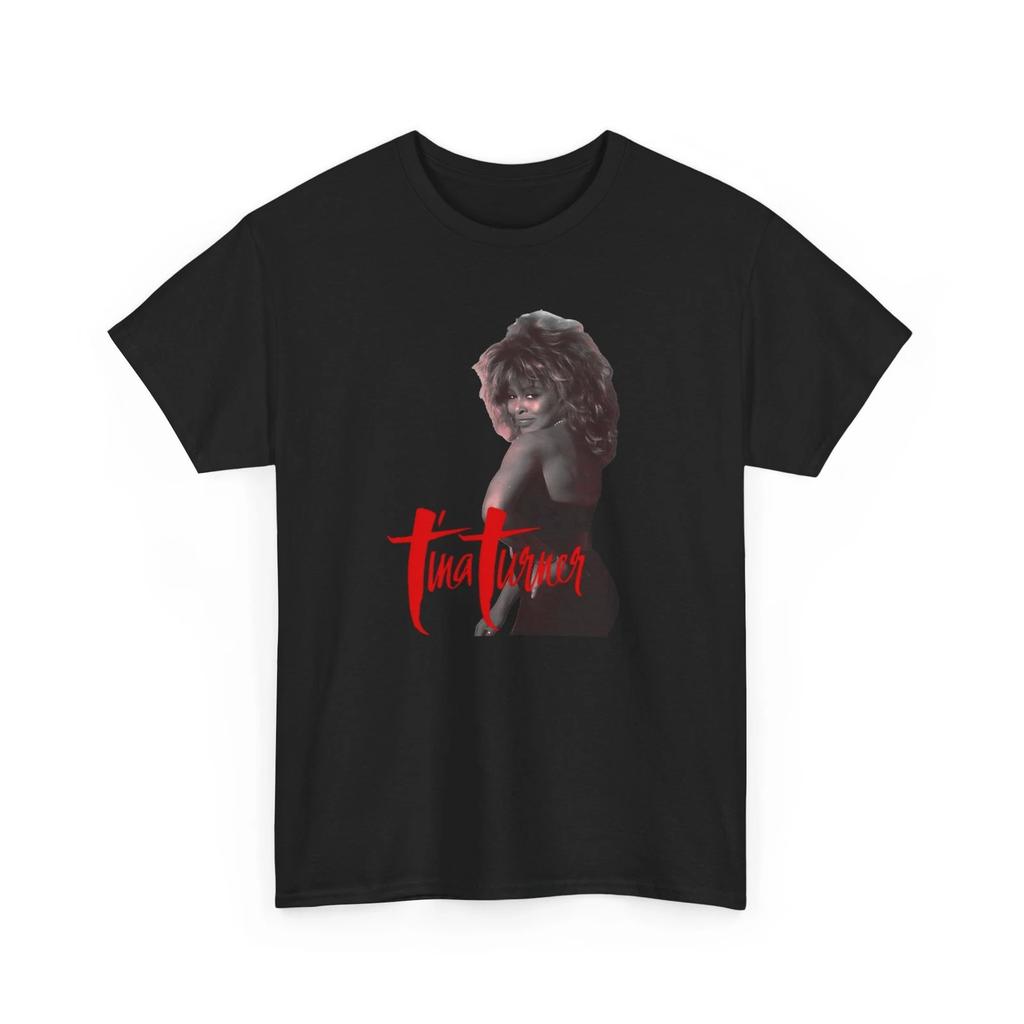Tina Turner Heavy Cotton Tee, 80s Music, Music Fans Gift, Classic 80s Fan Tee