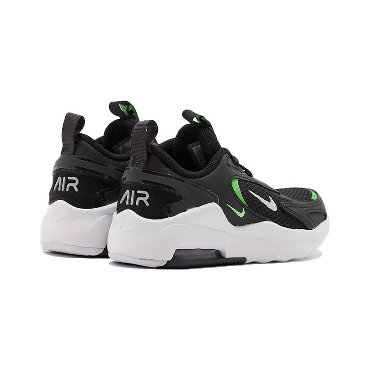 Nike Air Max Bolt Sports Low top Running Shoes Black Green Children Aged 3 7 Years Old CW1627-006