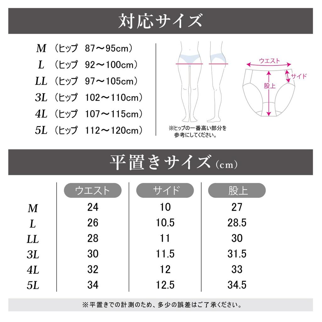 Vise Panties Cotton Deep Size Floral Embroidery Women's Deep-Leg Set, Blend, Lace, 3-Piece Set, M, (ws0007-m, Dark)