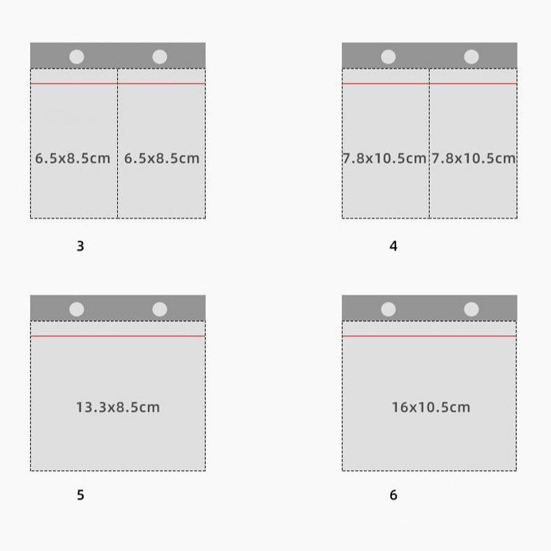 Acrylic Photo Collection Rack Desktop Photo Album Stand Flip Page Card Holder for 3/4/5/6 Inch Photos