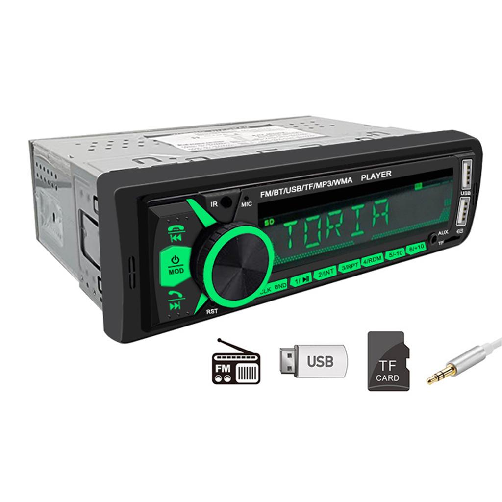 Digitaler Einzel-DIN-Autoradio-Receiver, BT-Freisprecheinrichtung und Musik-Streaming, FM-Radio, Stereo, USB/SD, mit AUX-Eingang