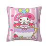 Custom Luxury Sanrio My Melody Anime Cushion Cover for Sofa Polyester Cartoon Cute Throw Pillow Case Bedroom Decoration