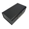 Siyah Metal Ekmek Kutusu Ekmek Kabı Modern Kulplu Çelik Mat 36X20,5X14,5 Cm | Begryf