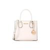 MK Mercer Classic Pendant Litchi Grain Leather Tote Bag Women Tote Bags White 35S1GM9M2L-WHITE