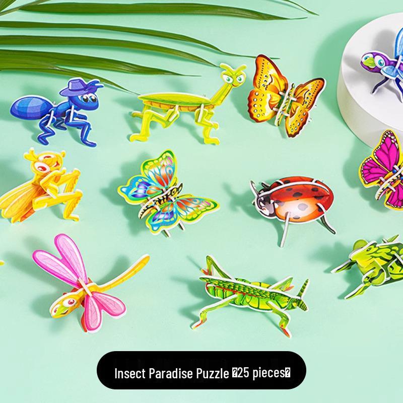 3D Insect Jigsaw Puzzle: Creative DIY Educational Toy for Kids