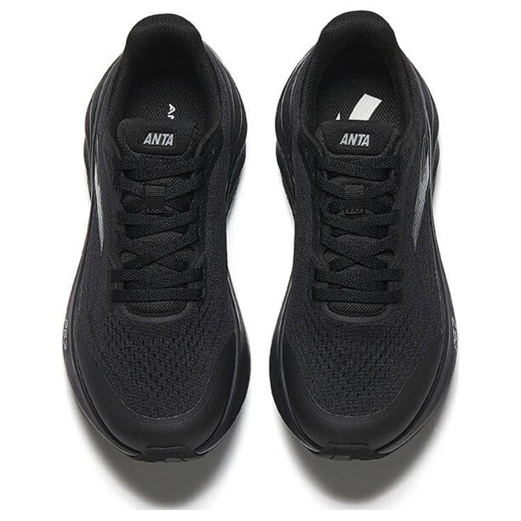 Anta Slip Resistant, Abrasion Resistant, Breathable Low Top Running Shoes Women's Black 122515508-7