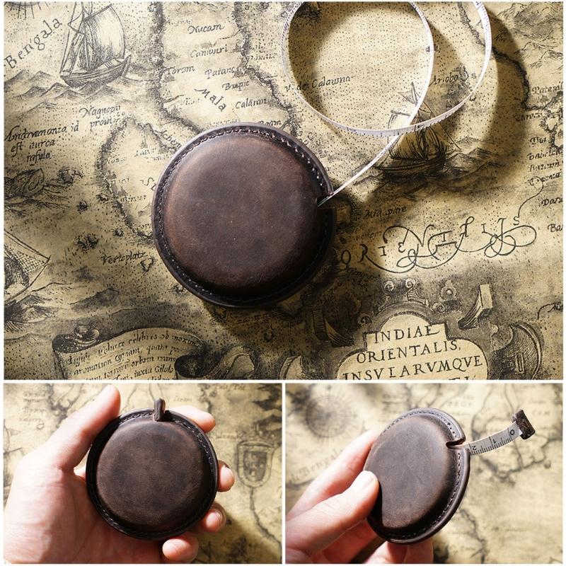 Upgraded Sewing Tape Measure Body Cloth Tailor Craft Dieting Measuring Tape 120cm Retractable Ruler CrazyHorseLeather