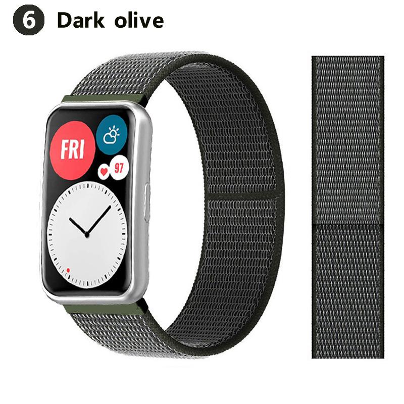 Nylonový poutkový řemínek Pro Huawei Watch FIT Pásek Chytré hodinky Příslušenství Řemínek na zápěstí correa Pásek náramek pulseira Huawei Watch fit Pásek