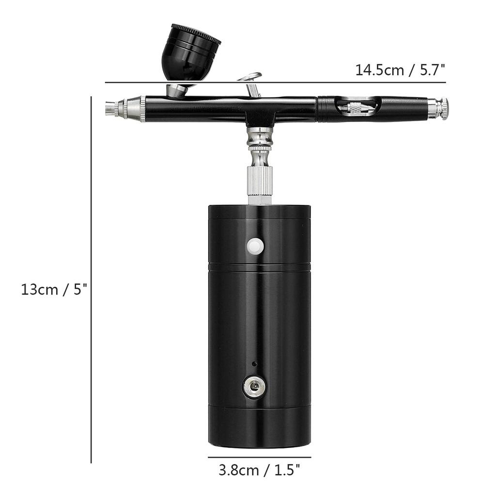 900 mAh 10/20/40ml Black Multi-Purpose Cordless Airbrush Set Spray Pump Gen Pen Air Compressor Kit Portable Air Brush Set Art Painting Spray Mini
