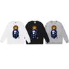 Ape Head Print Unisex Casual Loose Pullover Sweatshirt - Autumn/Winter Trend for Teens