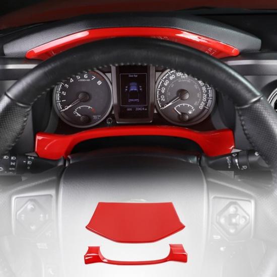 

Red ABS Dashboard Decorative Cover Trim Fit For Toyota Tacoma 2016-