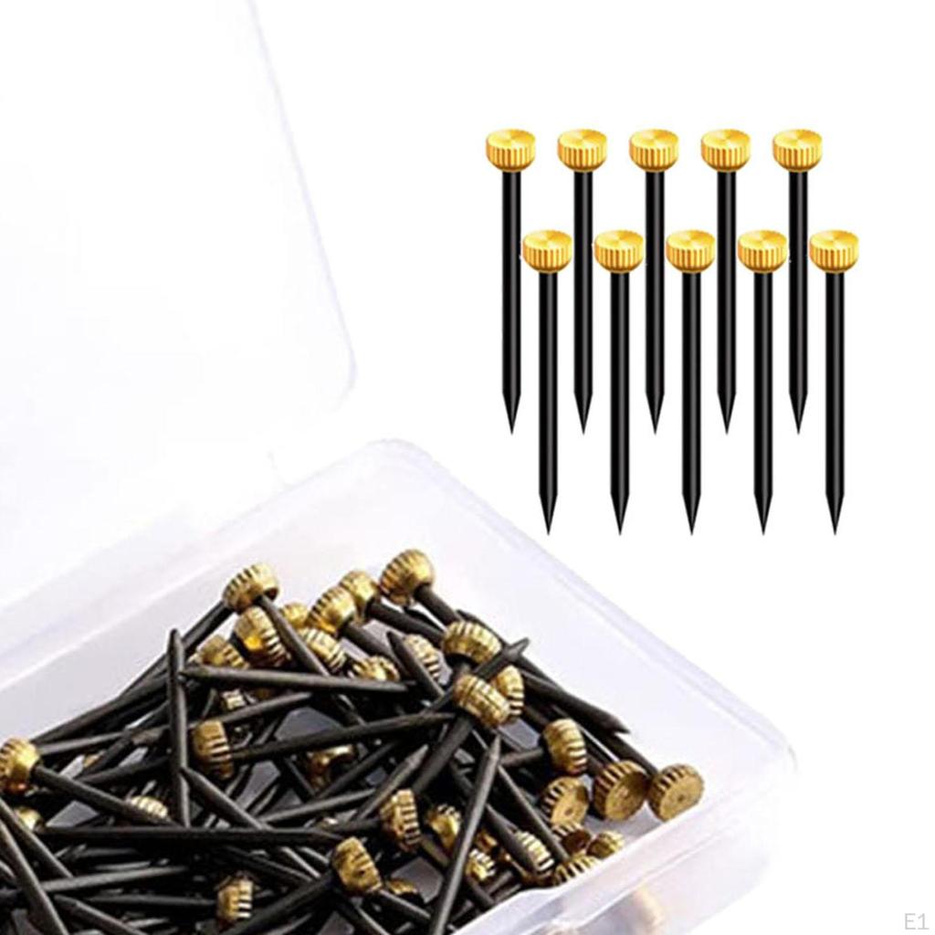 90 Pieces Picture Hanging Nails, Wall Nails for Stable with Storage Box, Hardware