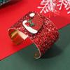 Kriss Kringle Merry Christmas Bangle Christmas Bell Sequin Elk Xmas Bracelet  Girl