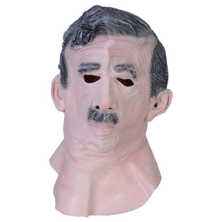 Halloween Old Man Latex Mask Smokingh Grandmothe Home Festival Party