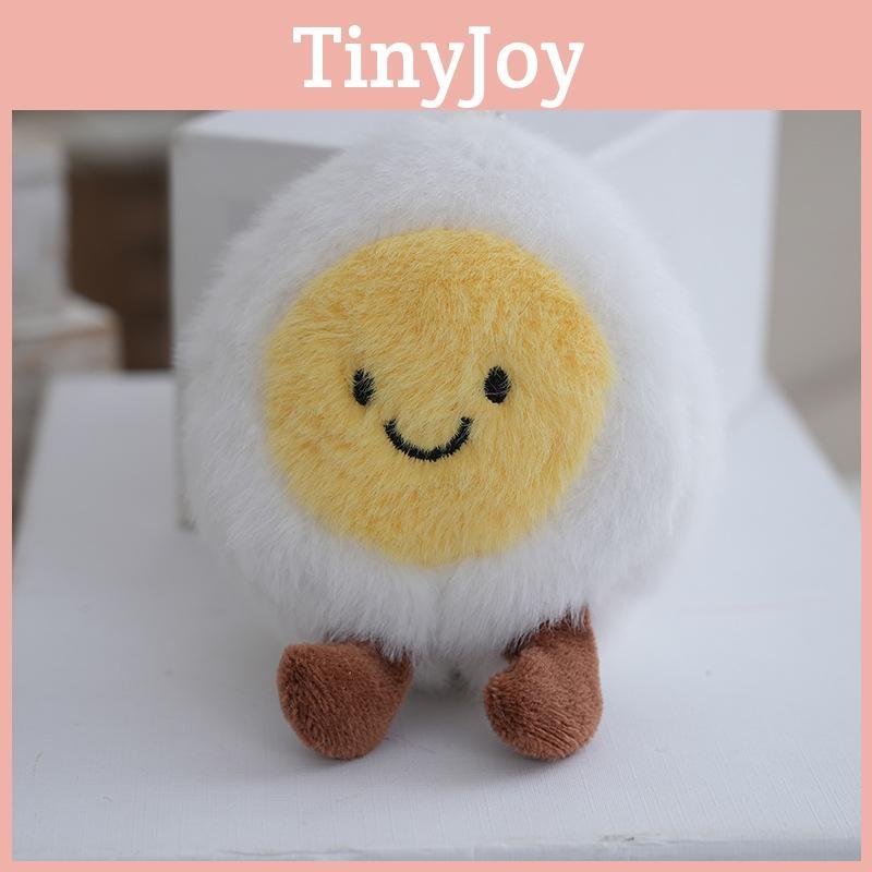Cheerful Egg Boiled Plush Toy Pp Cotton Stuffed Animal Gift For  Decoration Bag
