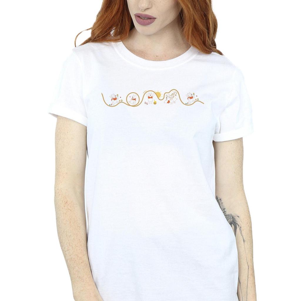 Disney Womens/Ladies Winnie The Pooh Tigger Line Cotton Boyfriend T-Shirt