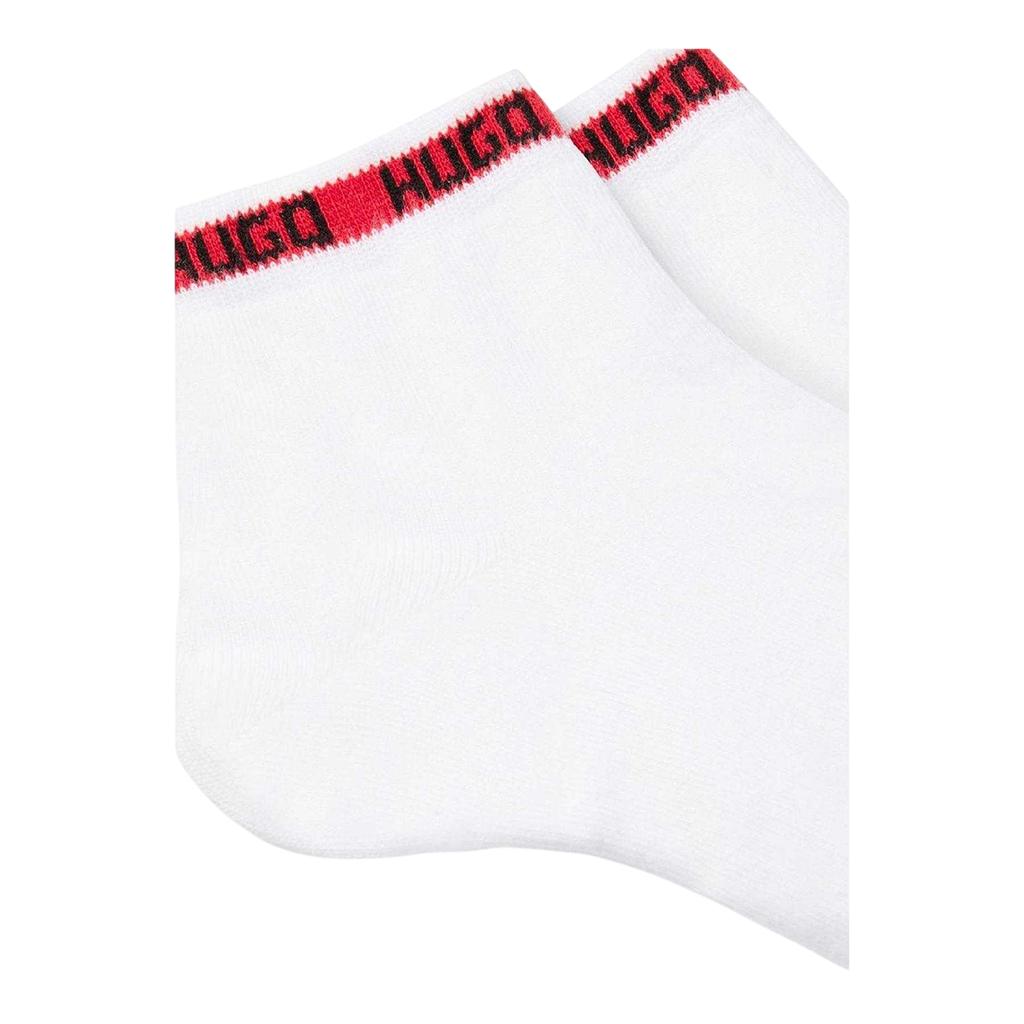 Hugo Mens Logo Cotton Blend Ankle Socks (Pack of 2)