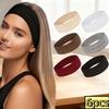 6 Peças de Tiara de Cor Sólida e Cor Mista para Mulheres, Tiara Esportiva Antiderrapante Essencial para Yoga, Corrida e Fitness. Macio, Altamente Elástico