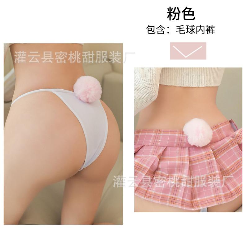 Sexy two-dimensional short pleated plaid short skirt sexy JK college style, mini hip-length uniform