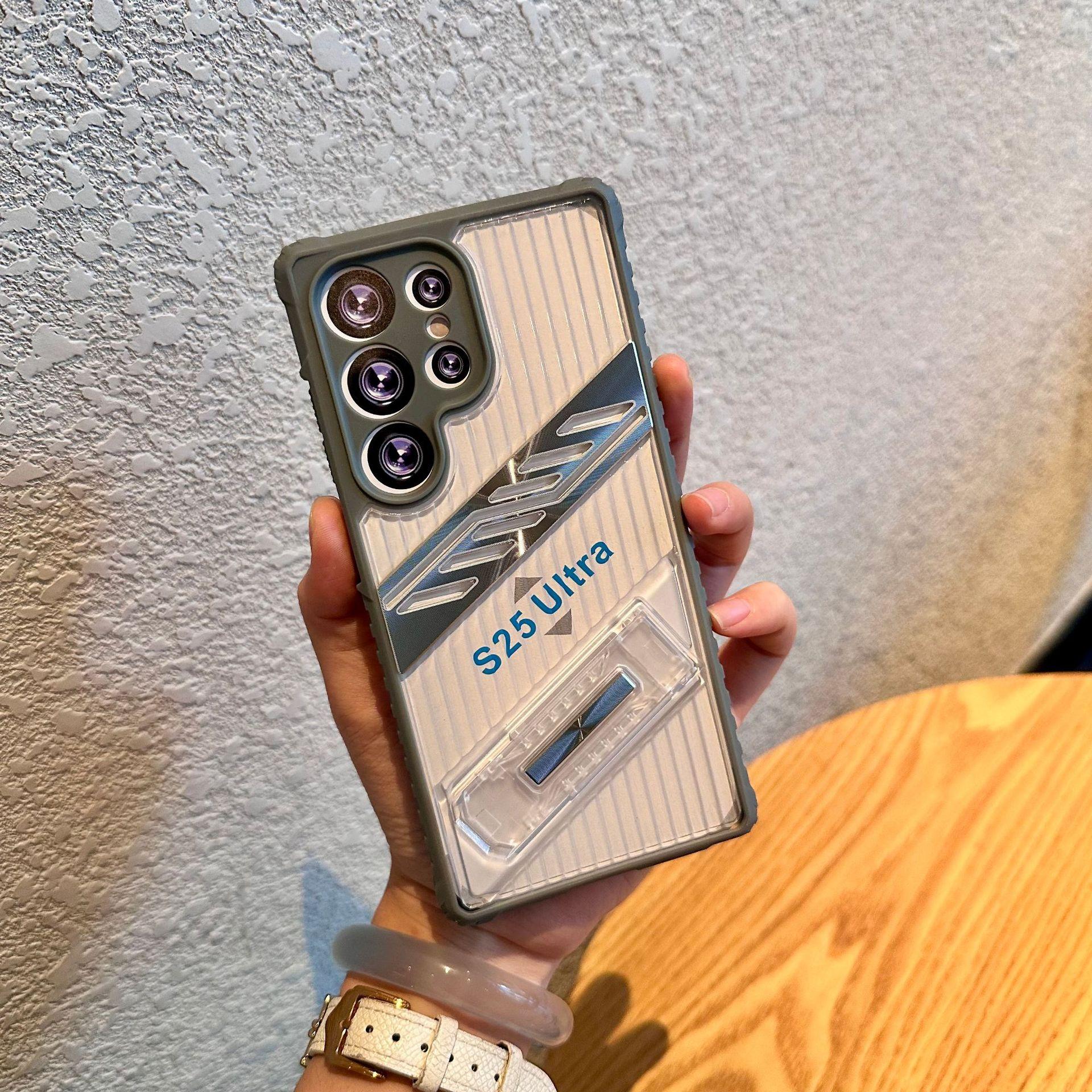 

Samsung S25 Ultra Bracket Mobile Phone Case Suitable for S24 Four Corner Anti Fall A56 Full Inclusive A16 New A35 Protective Case S25Ultra