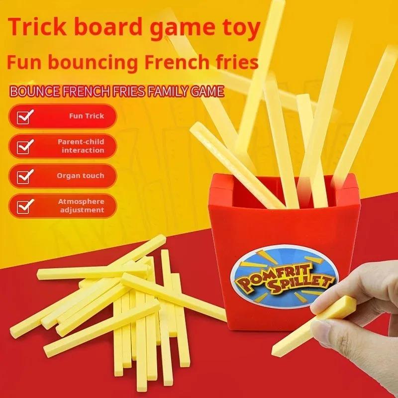 ~Flyingfrench fries Desktop game.puzzle for parent-child interaction tabletop game party props bounce french fries for kids gift