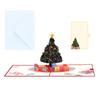 Handcrafted Holiday Card With Intricate Christmas Tree Ornament and Presents Detailed Paper Art Greeting Card