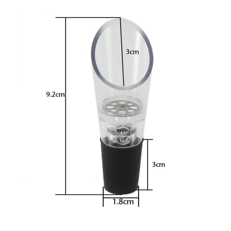 Wine Aerator Acrylic Bottle Stopper Decanter Wine Pourer Aerating Pour Spout Wine Air Aerator Bar Accessories