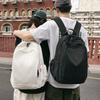 Verão Novo Cor Sólida Grande Capacidade Mochila Casual Street Trendy Estudante Fresca Mochila Outdoor