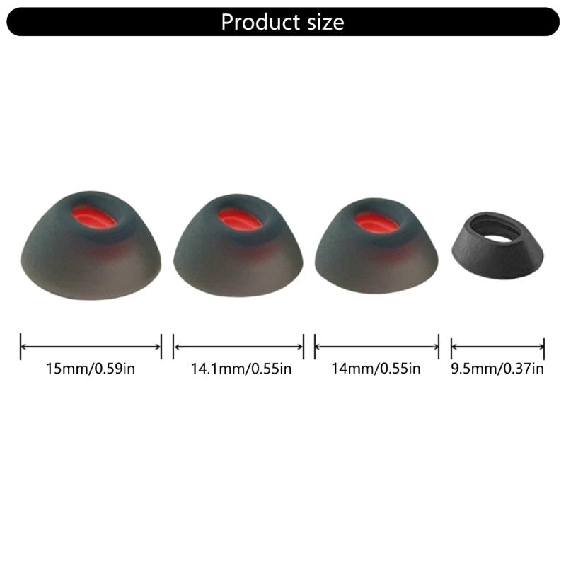 Silicone Ear Tips Earbud Covers for Tune Wireless Earbuds, Comfort Fit Replacement Eartips