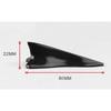 Universal Shark Fin Diffuser Vortex Generator Car Roof Spoiler Bumper Empennage