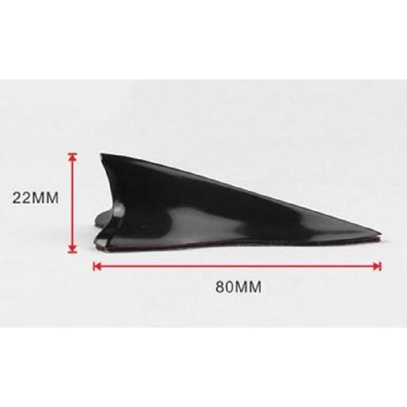 Universal Shark Fin Diffuser Vortex Generator Car Roof Spoiler Bumper Empennage