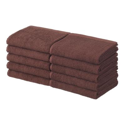 SEVEN BEAUTY Ansigtshåndklæde #S106 (100% Bomuld) (210 Momme) (65g) 3480cm Brun (10 stk) Hurtigtørrende Tynd Øjeblikkelig Absorption Holdbarhed Indendørs Tørring