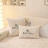 Winter Lamb Velvet Sofa Cover Anti-slip Particles Design Cushion Towel Cartoon Style Embroidery Sofa Cover Thickening Warm Mat