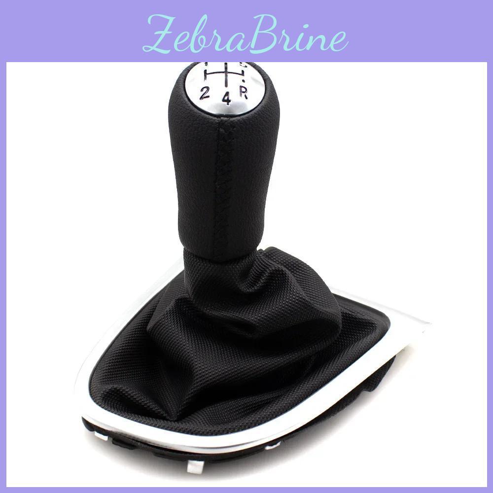 Gear Speed Shift Leather 5 Knob Lever Shifter Boot Cover For Renault Clio 2 Ii Megane 2 Ii Kangoo New Car Interior Accessories