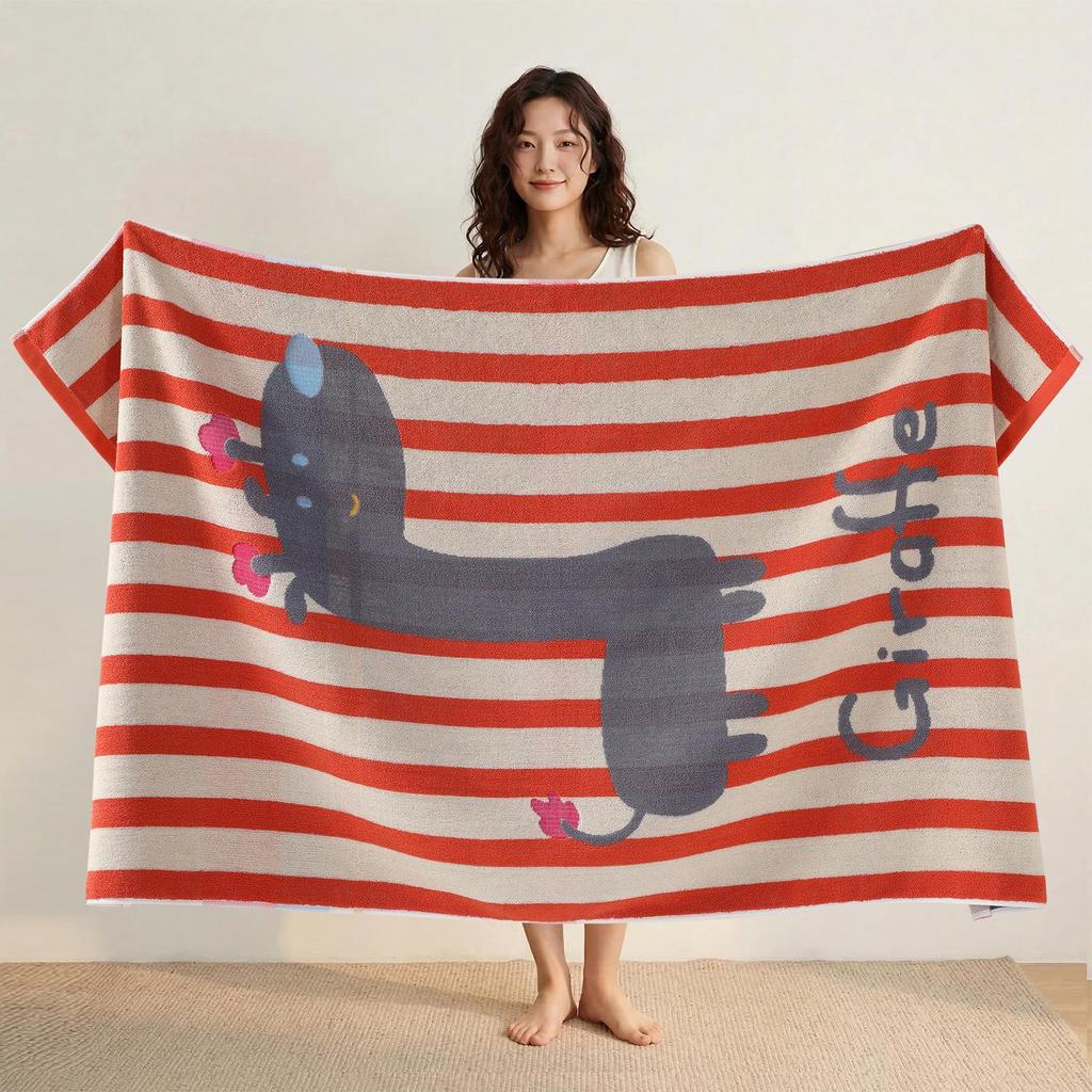 100% Cotton Thickened Quick-Dry Bath & Beach Towel - Enlarged & Premium Quality for Men