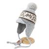 Autumn and Winter Warm Knitted Hat Women's Travel Versatile Bag Head Hat Cold Protection Ear Straps Wool Lei Feng Hat