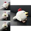 White Small Flying Chicken Stuffed Animal Plush Doll For Playroom Decor