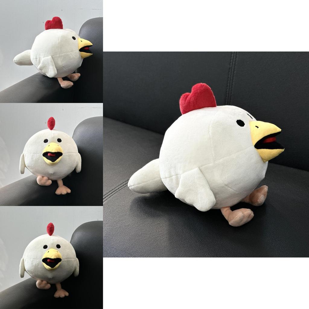 White Small Flying Chicken Stuffed Animal Plush Doll For Playroom Decor