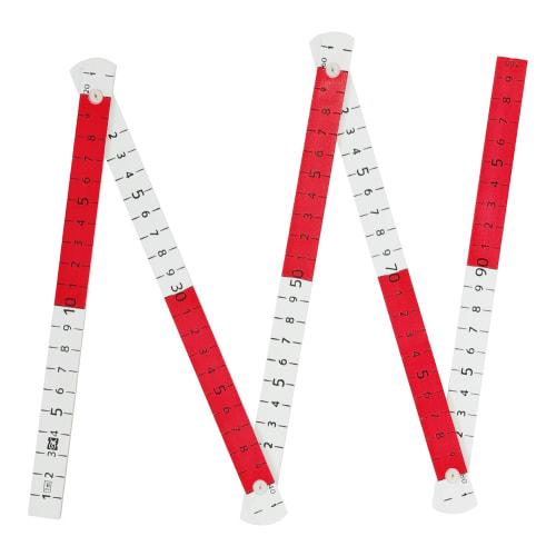 Niigata Seiki SK PC Folding Ruler, Gokai, 1m, GK1-10W, White