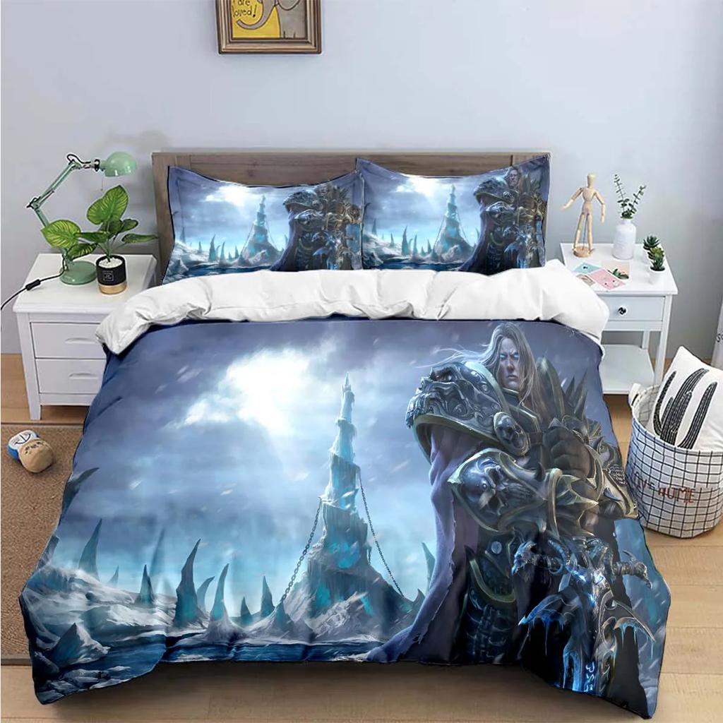 Hot Fashion 3D Game W-Warcraft Print Bedding Sets Bed Supplies Set Duvet Cover Bed Comforter Set Bedding Set Luxury Gift