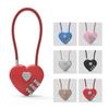 Creative Heart-Shaped Password Love Lock - Double Heart Design for Gift or Wedding