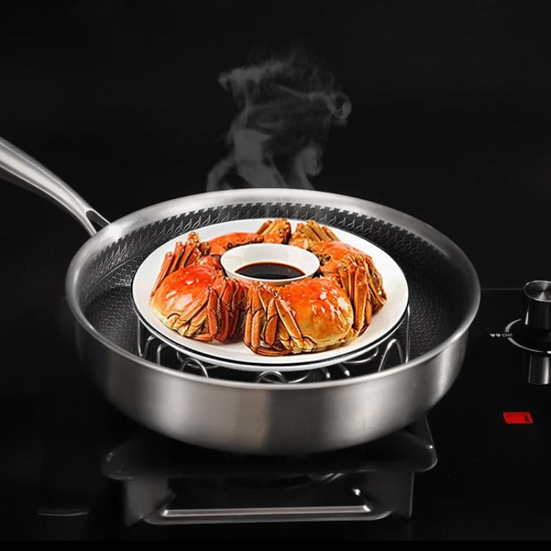 Egg Steamer Rack Circular Waves Food Contact Safe Stainless Steel Multifunctional Steaming Holder for Baby Food Cooking