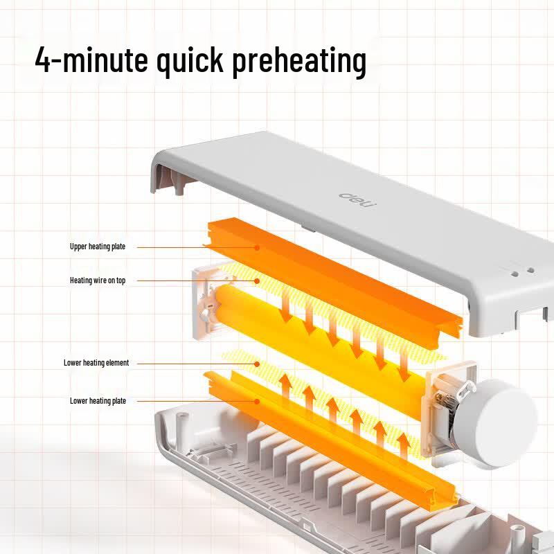 Deli 33939S Personal Photo Laminator CN plug (adapter included)