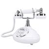 Vintage Style Rotary Phone Ringer On Off Dialing Redialing Landline Telephone Corded Desk Phone for