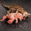 Floppy Lobster Interactive Dog Toy USB Rechargeable Vibration Modes Cat Toy Electric Realistic Wagging Lobster Toy Catnip Addable Stress-relieving Pet