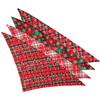 Dog Bandanas Large Pet Scarf Christmas Snow Print Dog Cotton Plaid WashableBow Ties Collar Cat Dog Scarf Large Accessories