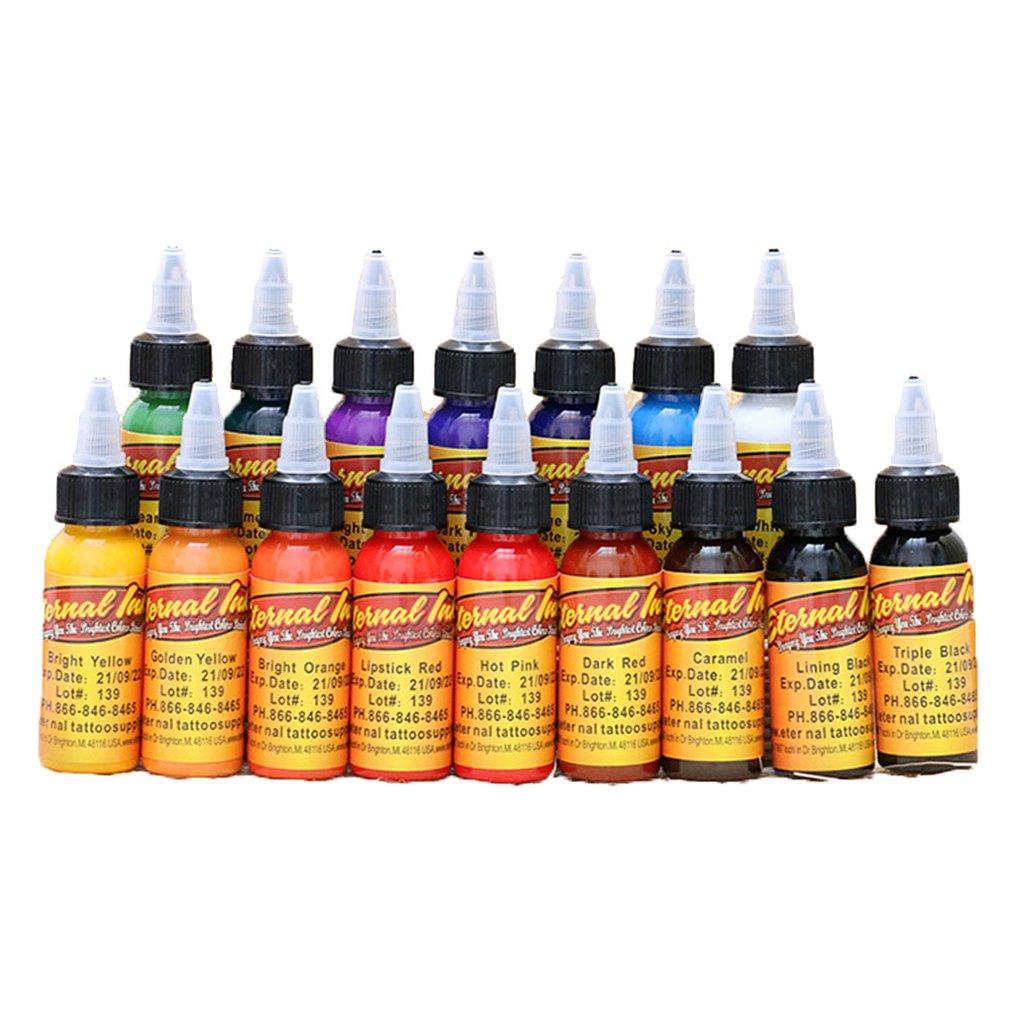 Buy Tattoo Pigment 30Ml 16 Color Suit Tattoo Ink Set Pigment Permanent ...