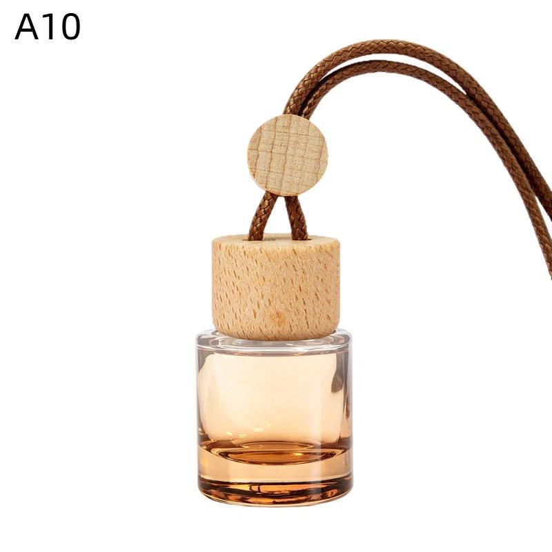 1Pcs Small Round Cap Empty Pendant Ornament Car Essential Oil Diffuser Fragrance Air Freshener Scent Perfume Bottle
