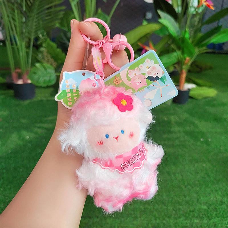 Adorable Plush Sheep Keychain Soft Cartoon Keyring Perfect For All Occasions